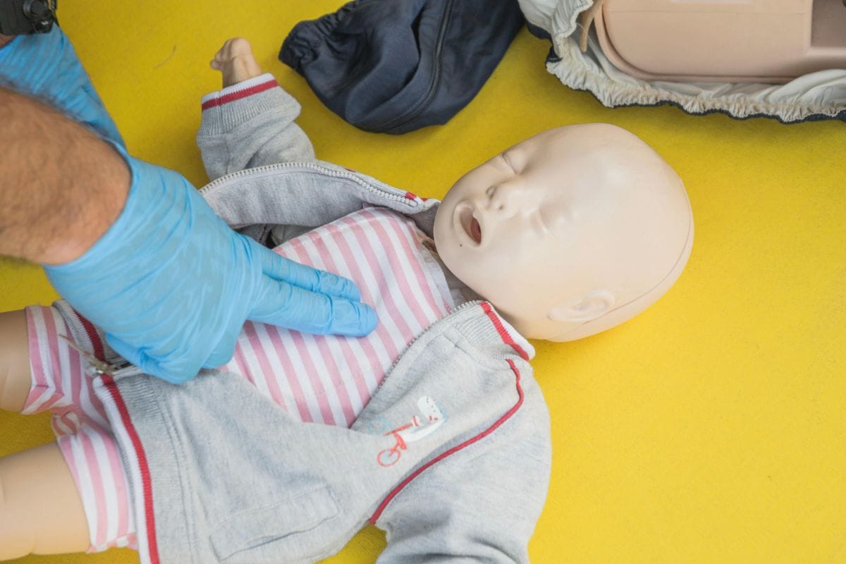 Infant CPR demo Infant CPR demo